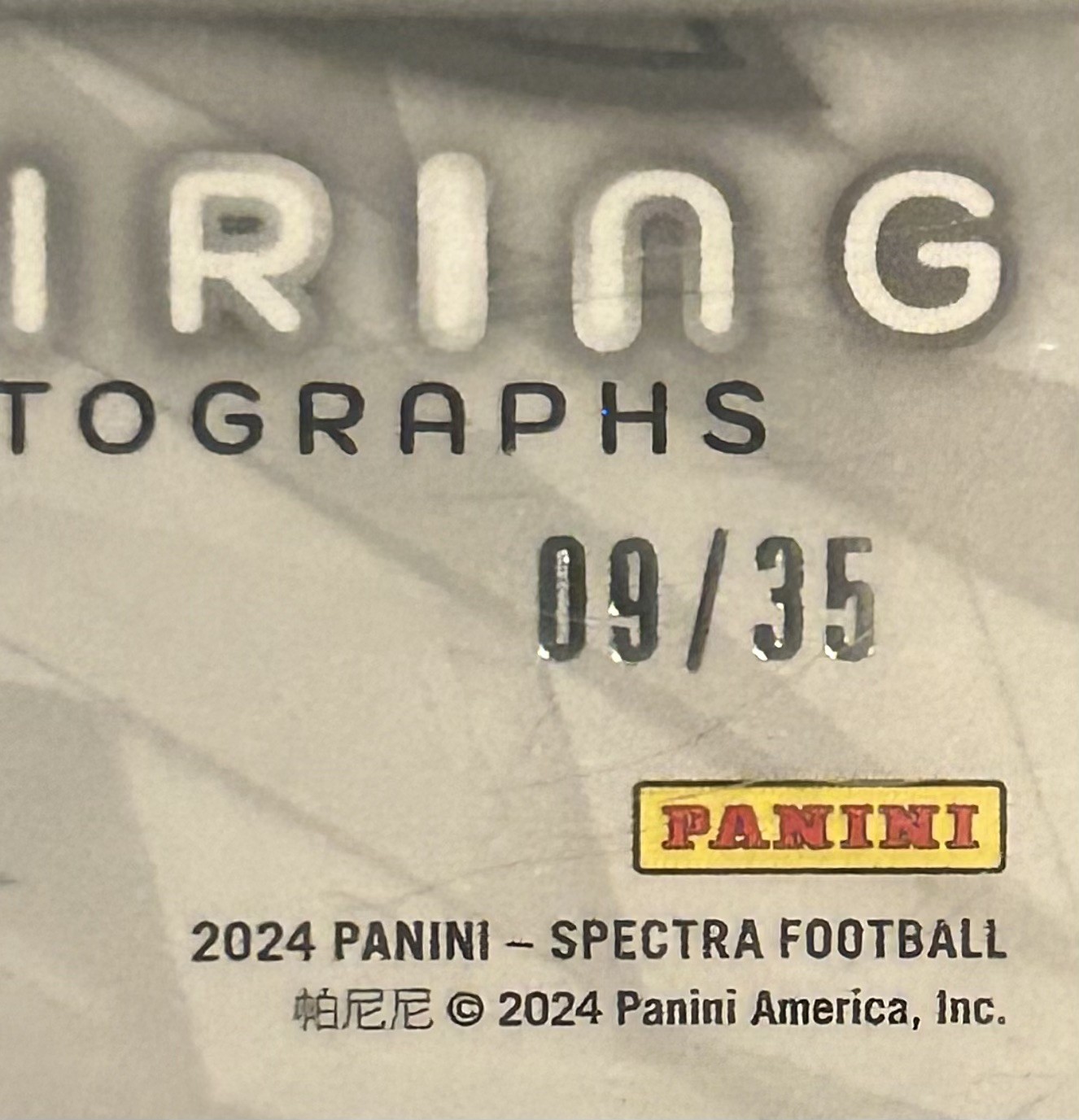 2024 Panini Spectra Javon Baker RPA Neon Green /35 Patriots Rookie RC 🔥 view 3