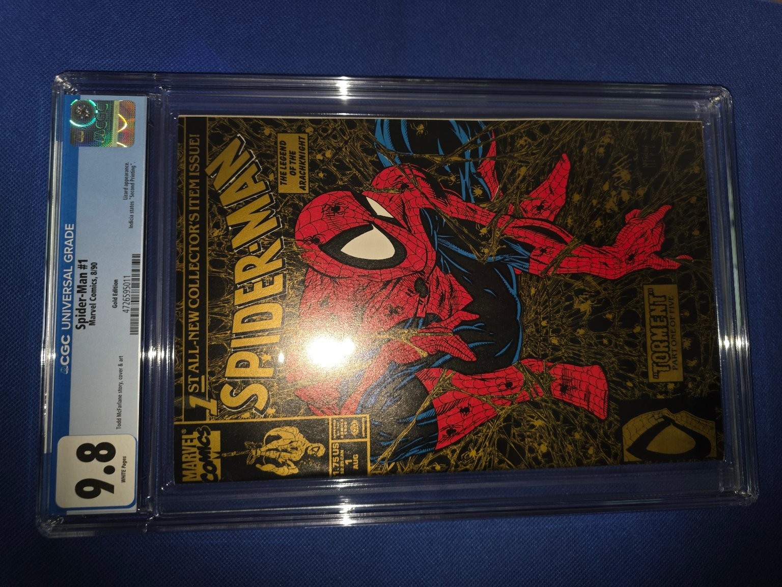Spider-man Gold Edition マクファーレン スパイダーマン Spider-man #1 Gold Edition CGC 9.8 NM/MT SS Todd McFarlane