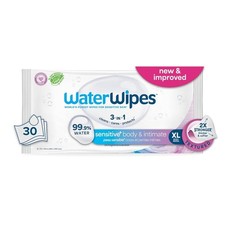 3-in-1 Sensitive Hygiene Wet Wipes for Adults Unscented Hypoallergenic Cleansing