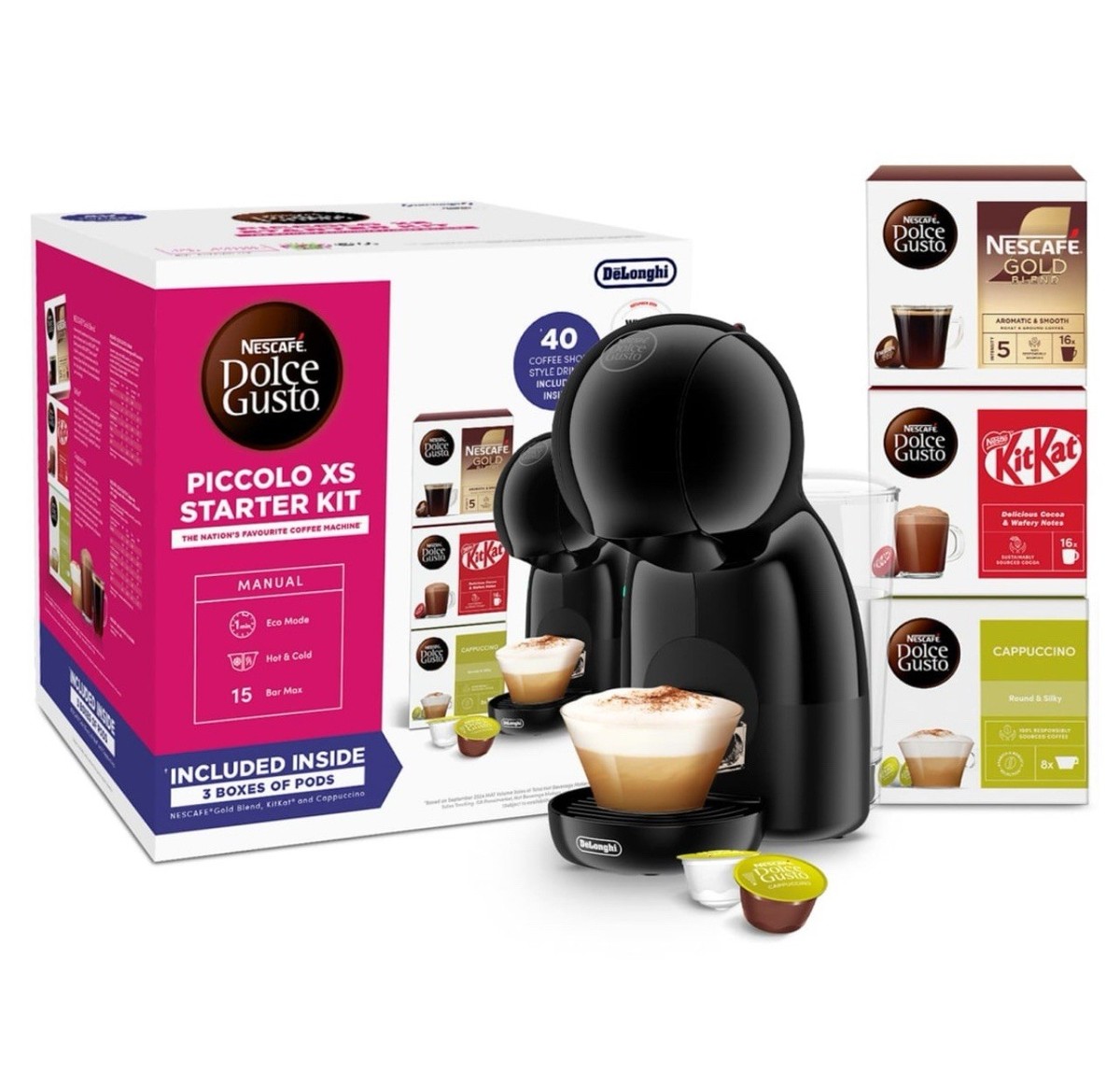 Krups KP1A0840 Dolce Gusto Piccolo XS Manual Coffee Machine