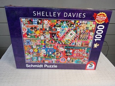 Schmidt Shelly Davies Vintage Board Games  1000 Piece Jigsaw  Puzzle New Sealed