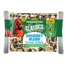 Wild Bird Feed Seed and Mealworm Treat Cake for Outdoor Bird Feeding 1.4 lb