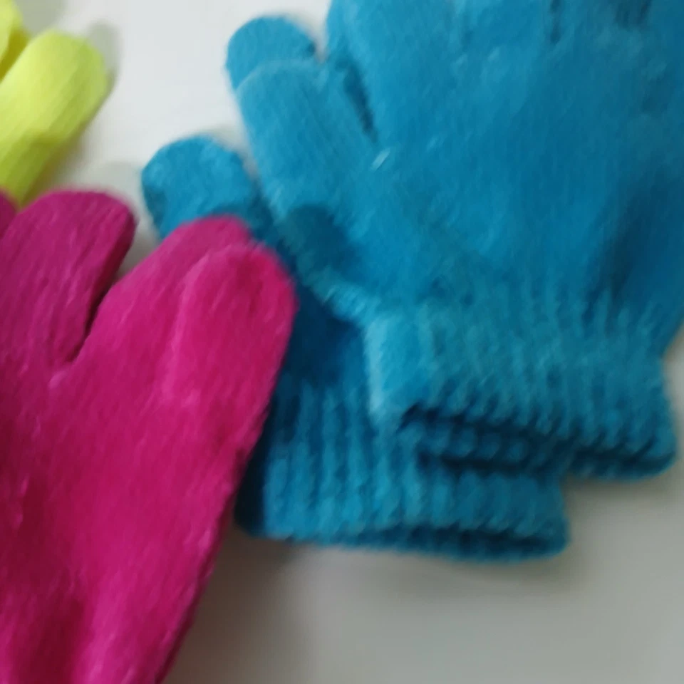2 pares de guantes para niños tejidos surtidos (2) nuevos bonita construcción calor NUEVO Foto 3 de 4