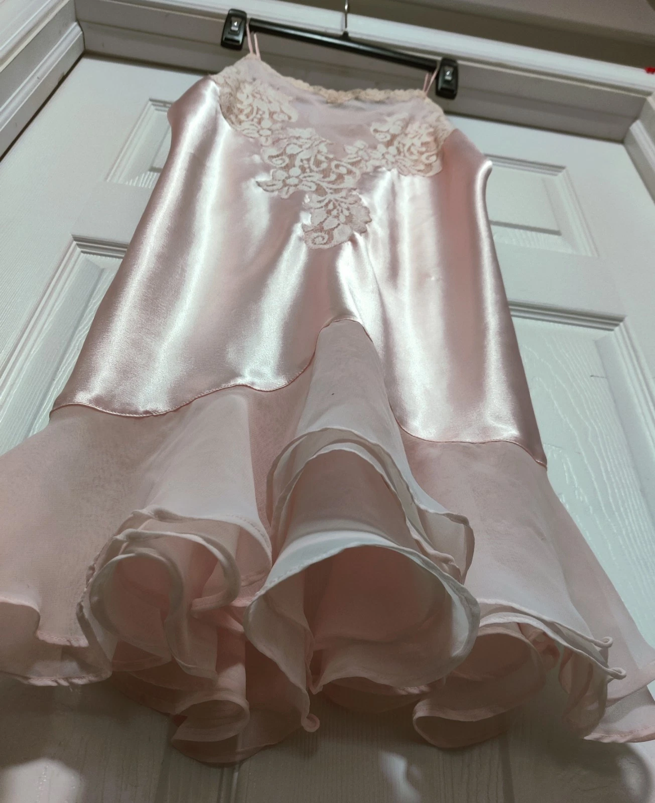 UNDERCOVER Abito vintage Victoria's Secret Tease pizzo slip volant etichetta oro