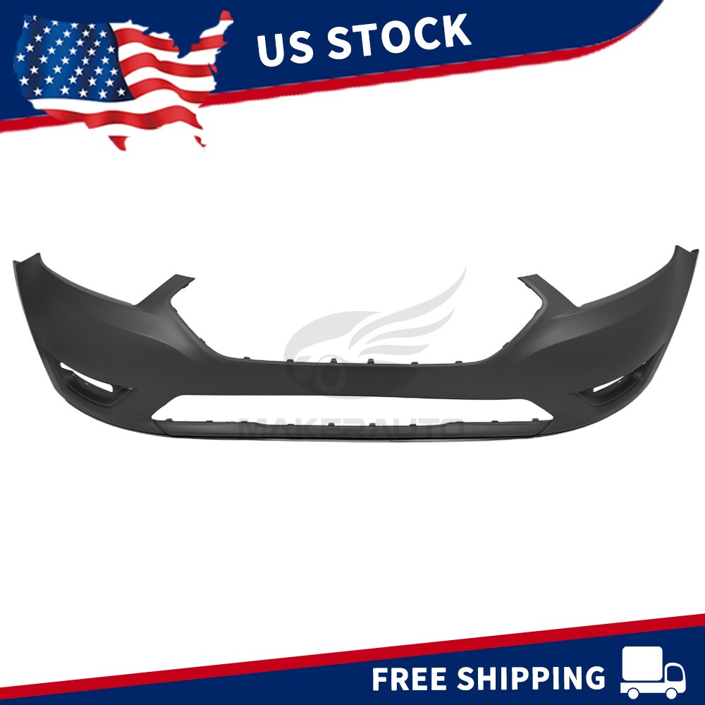 Front Bumper Cover Primed For 2013-2018 2019 Ford Taurus Black DG1Z17D957AAPTM