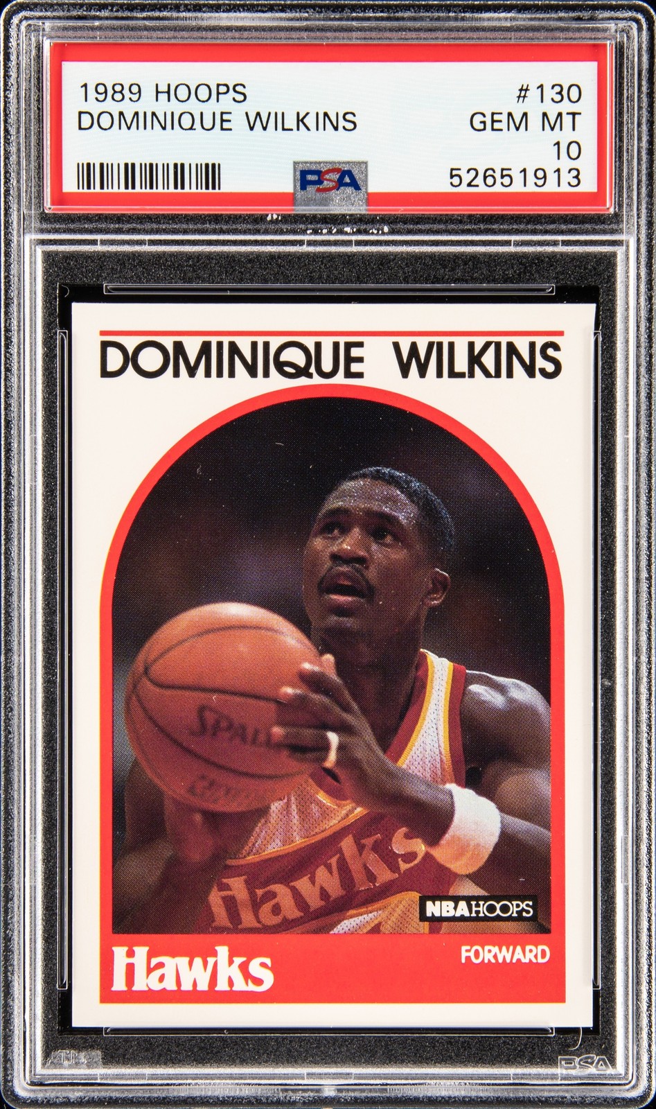 1989 HOOPS #130 DOMINIQUE WILKINS PSA 10