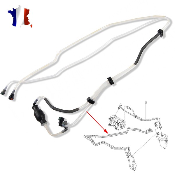 Diesel Kraftstoffschlauch Vorne Mit Handpumpe FüR Renault 1.5 DCI-image