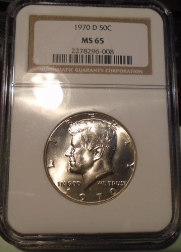 1970 D Silver Kennedy Half Dollar NGC MS65 !! SUPER !! LOOK !!