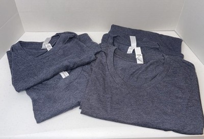 BELLA+CANVAS RN 87370Unisex Short Sleeve Heather Crew Neck Modern T-Shirt Navy