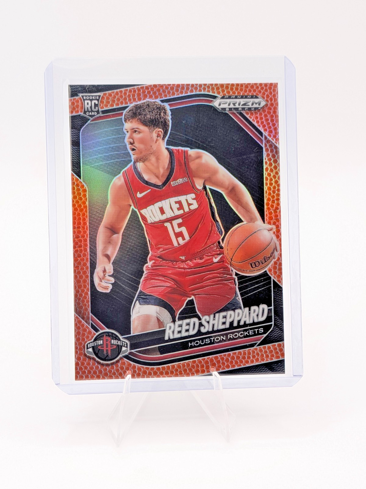 2024-25 Panini Prizm Black Reed Sheppard Basketball Prizm Rookie Card /225 #145