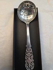 A Beautiful and Heavy Sifter Spoon Hallmarked Sheffield 1896