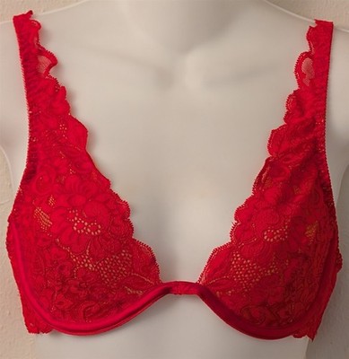 We Are HAH 2 Timer Lace Underwire Bra - ECO -Siren Red - 28-36C