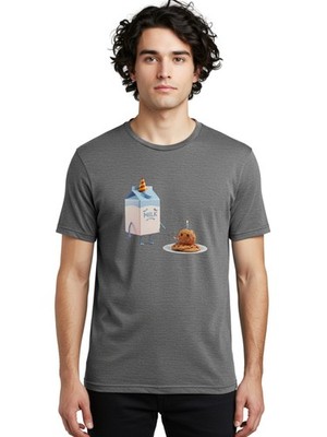 Milk-10 Mens Graphic Tee, 100% Cotton, Casual Summer Wear