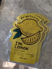 TONYMOLY I'm Lemon Brightening Sheet Mask, Lemon Extract, Single 21g (X10)
