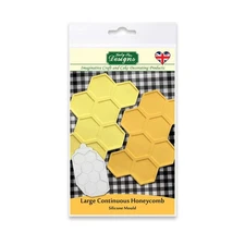 Katy Sue Large Continuous Honeycomb Silicone Texture Mold Fondant Air Dry Clay