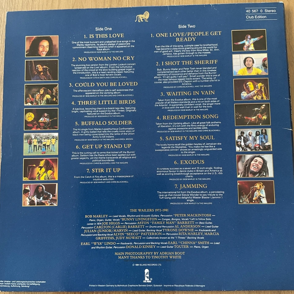 Bob Marley and the Wailers Legend · Lp · 1984, photo 2 of 5