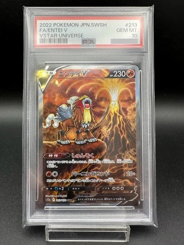 PSA 10 Entei V SAR 213/172 Vstar Universe s12a 2022 Japanese Pokemon Card