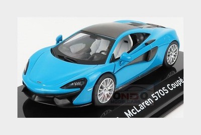 1:43 EDICOLA Mclaren 570S Coupe 2016 Con Vetrina With Showcase Blue ABSUP021 Mod