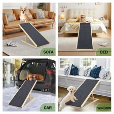 Dog Ramp for Bed Pet Ramp for Small Non Slip Rubber Surface up to 80lb