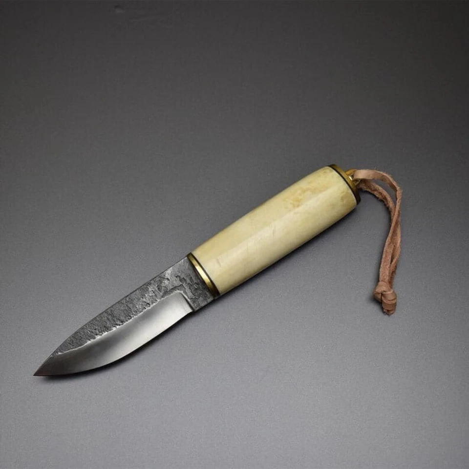 Custom Yakut handmade knife, Forged knife for hunting and fishing with Sheath. - Image 2 of 4