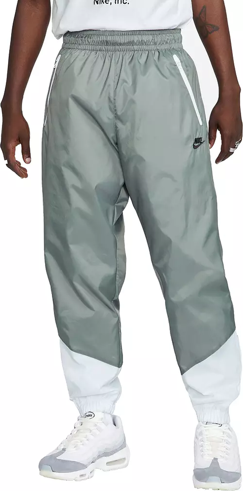 Nike Men's Large Grey Windrunner Woven Lined Jogger running Pants DX0653-084