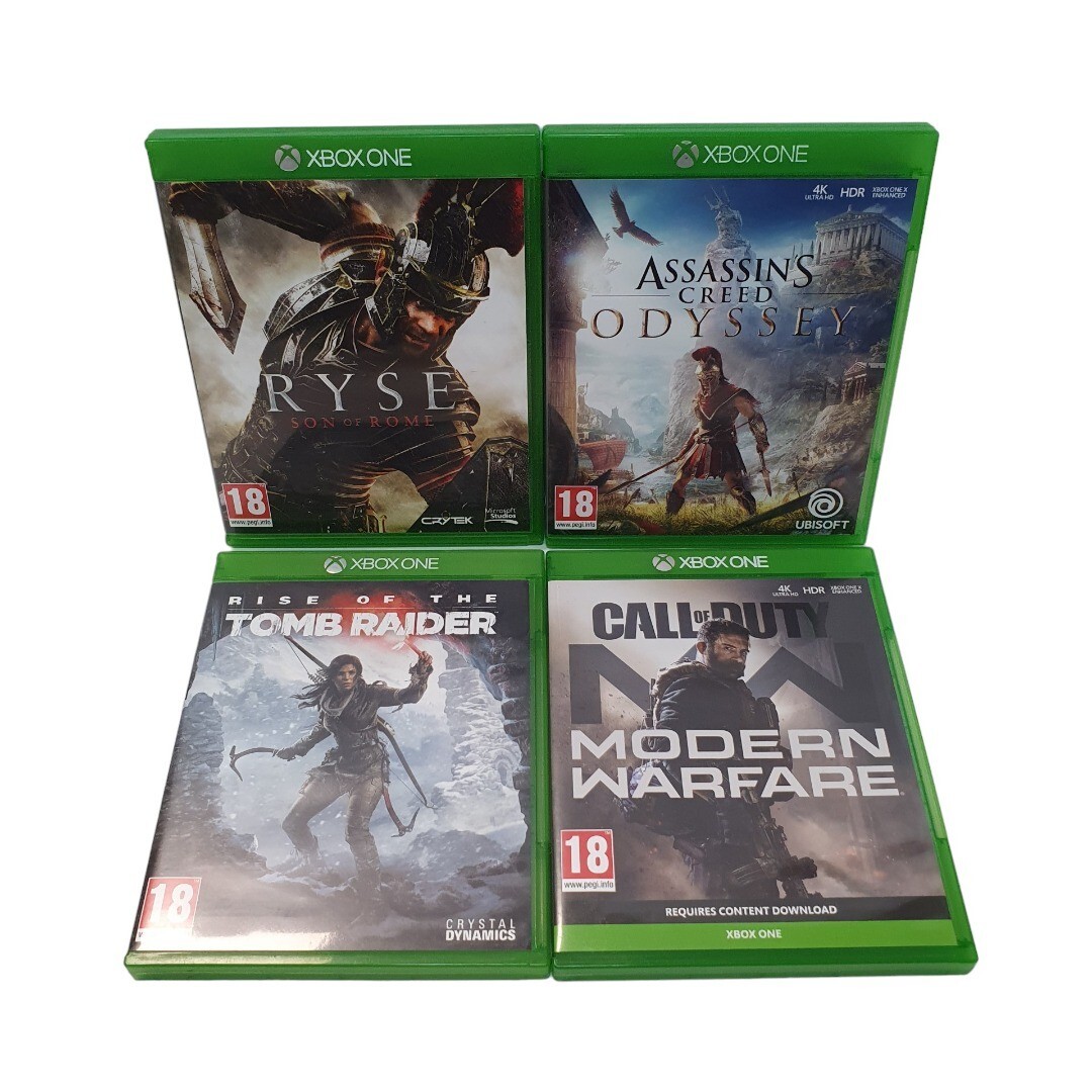 Xbox One Action Games Bundle: Assassins Creed Odyssey, RYSE, Tomb Raider,  CoD:MW