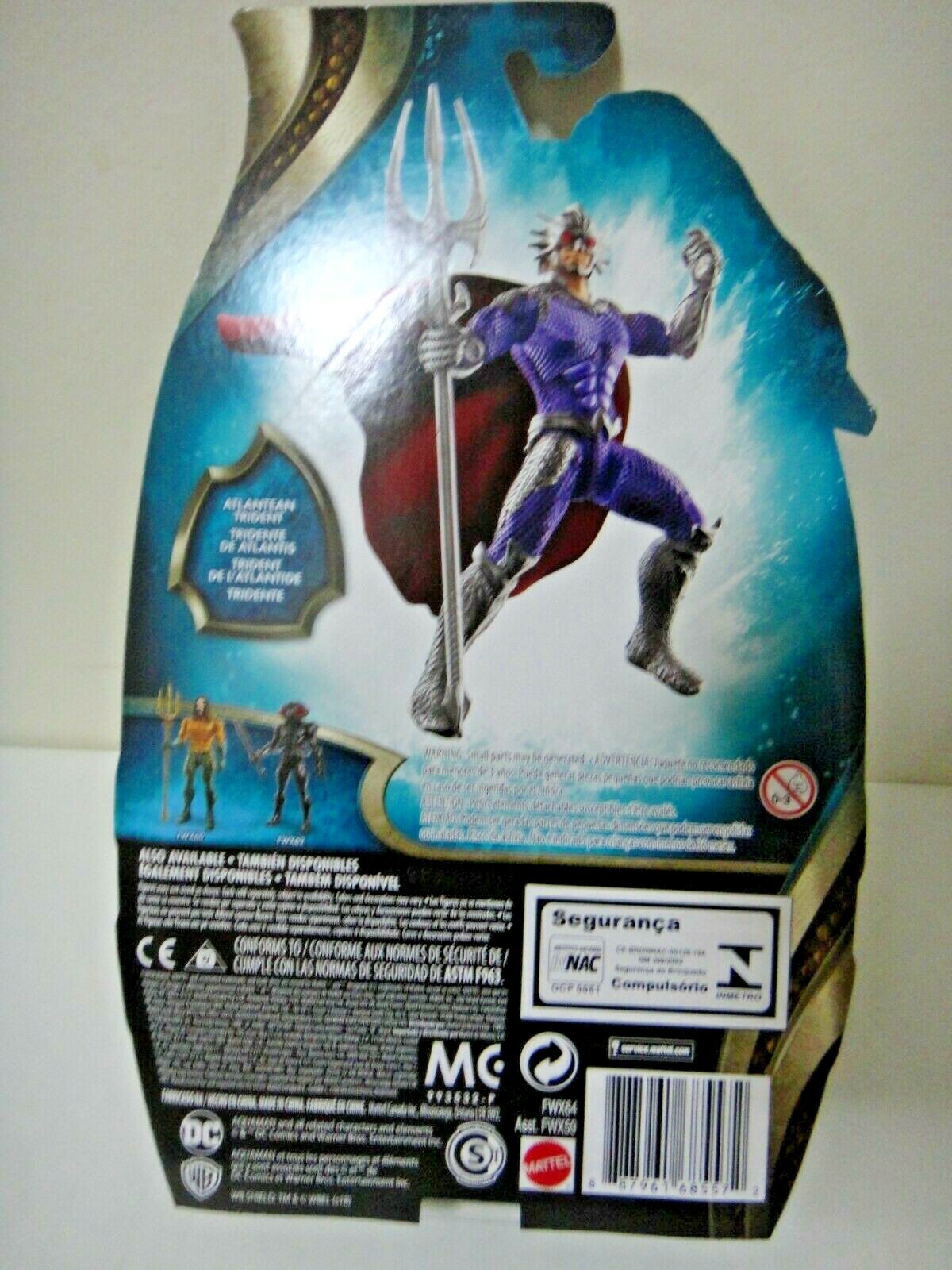 ORM Aquaman movie action figure NEW hard water blades 6" Mattel US Seller