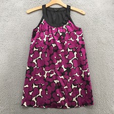 BCBGMaxazria Shift Dress Womens Medium Multicolor Floral Print Sleveeless Casual