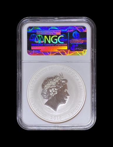 AUSTRALIA. 2016, Dollar, Silver - NGC MS69 - Year of the Monkey ๐ - Picture 6 of 10