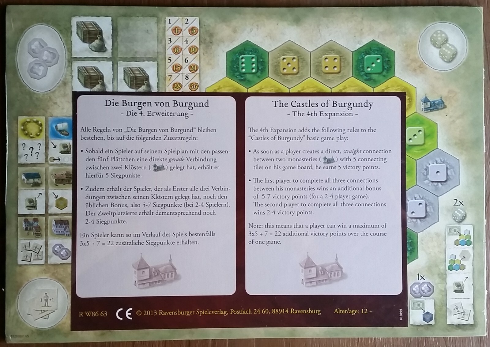 Castles of Burgundy Promo Mini Expansion Stefan Feld Ravensb
