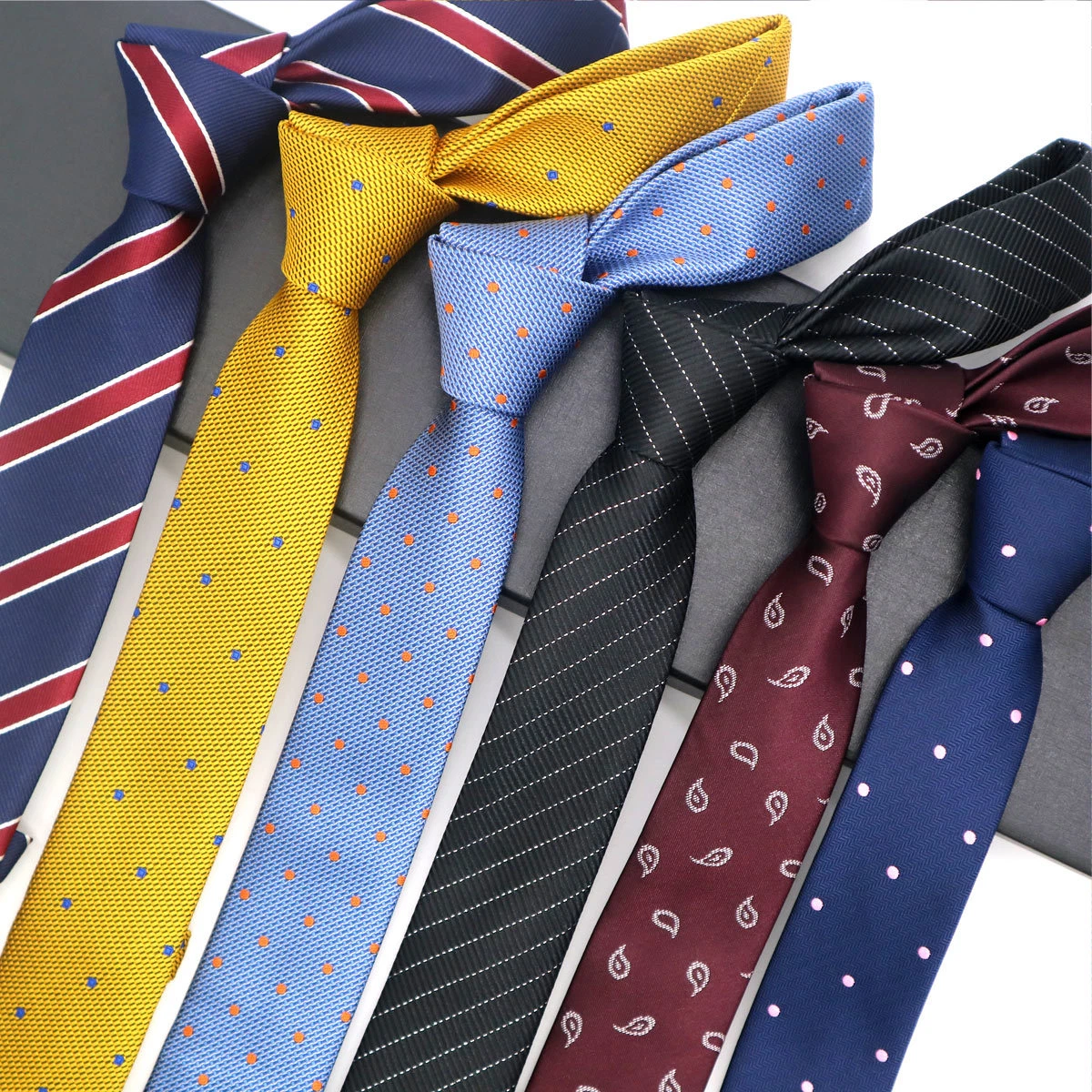 Skinny online silk ties