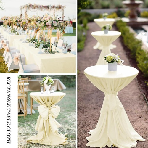 Rectangular Solid Colour Plastic Table Cover TableCloth Wedding Birthday Party - Picture 13 of 15