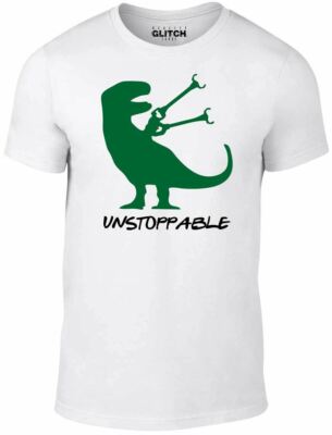 Unstoppable T-Shirt - Funny t shirt dinosaur T Rex Jurassic retro joke gift cool