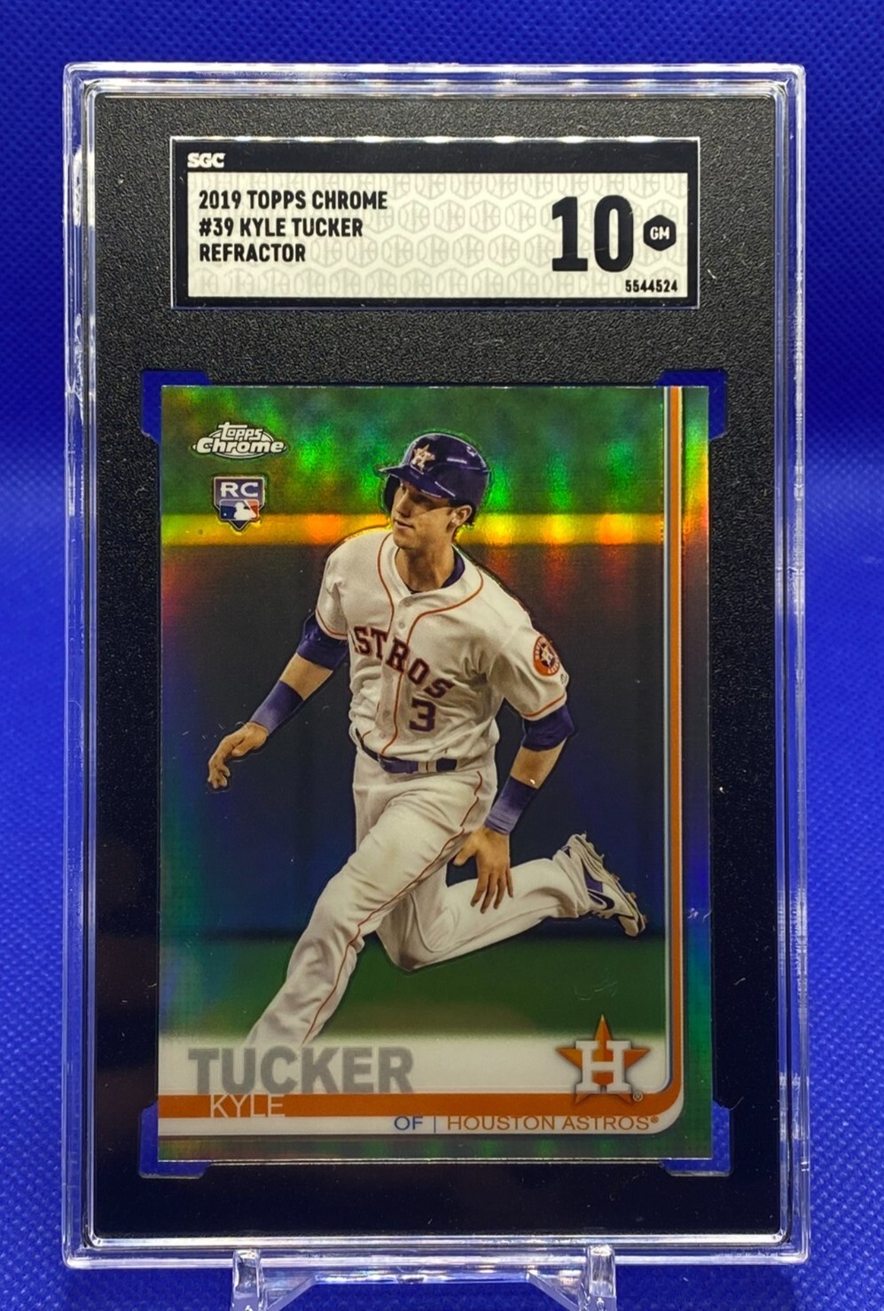 2019 Topps Chrome Kyle Tucker RC Refractor SGC 10 Gem Mint #39 Rookie