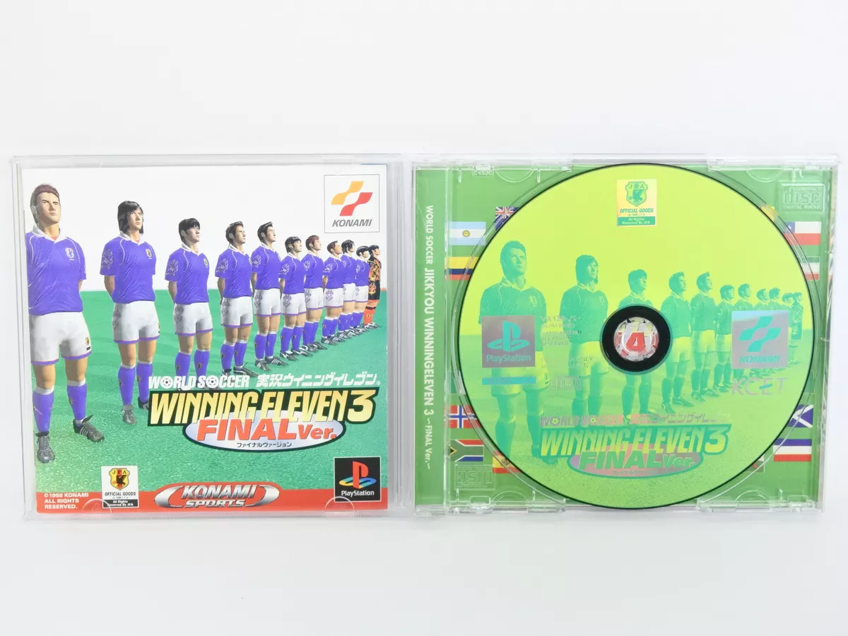 WORLD SOCCER JIKKYO WINNING ELEVEN 3 Final PES PS1 Playstation PS Japan p1