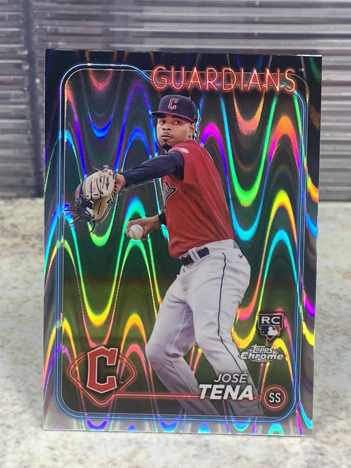 2024 Topps Chrome #29 Jose Tena Raywave Refractor RC Cleveland Guardians