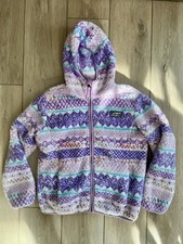 Eddie Bauer Quest Plush Fleece Hooded Jacket Kids M 10/12