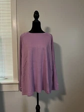 Soulgani Active California Love Long Sleeve Top Size XL Medium Violet A391391