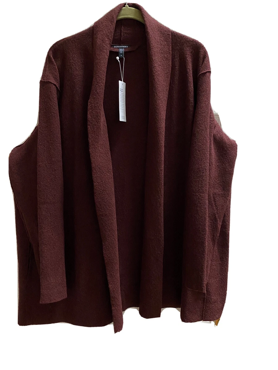 Eileen fisher boiled wool shawl collar jacket 2025