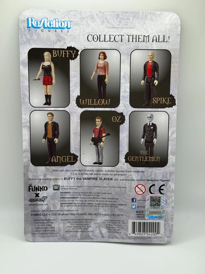 FIGURA DE REACCIÓN DE ÁNGEL BUFFY THE VAMPIRE SLAYER FIRMADA POR David Boreanaz cita certificado de autenticidad Foto 2 de 3