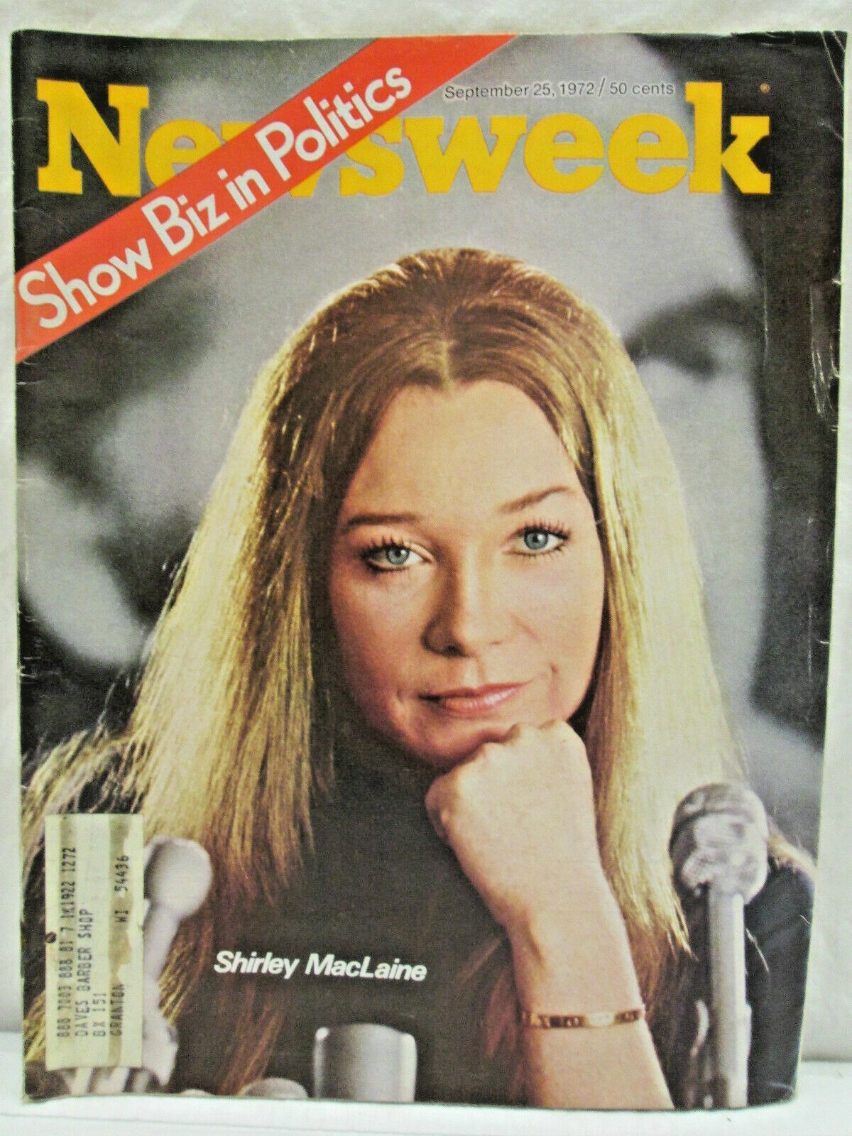 Newsweek Magazine September 25 1972 Show Biz in Politics Shirley MacLaine
