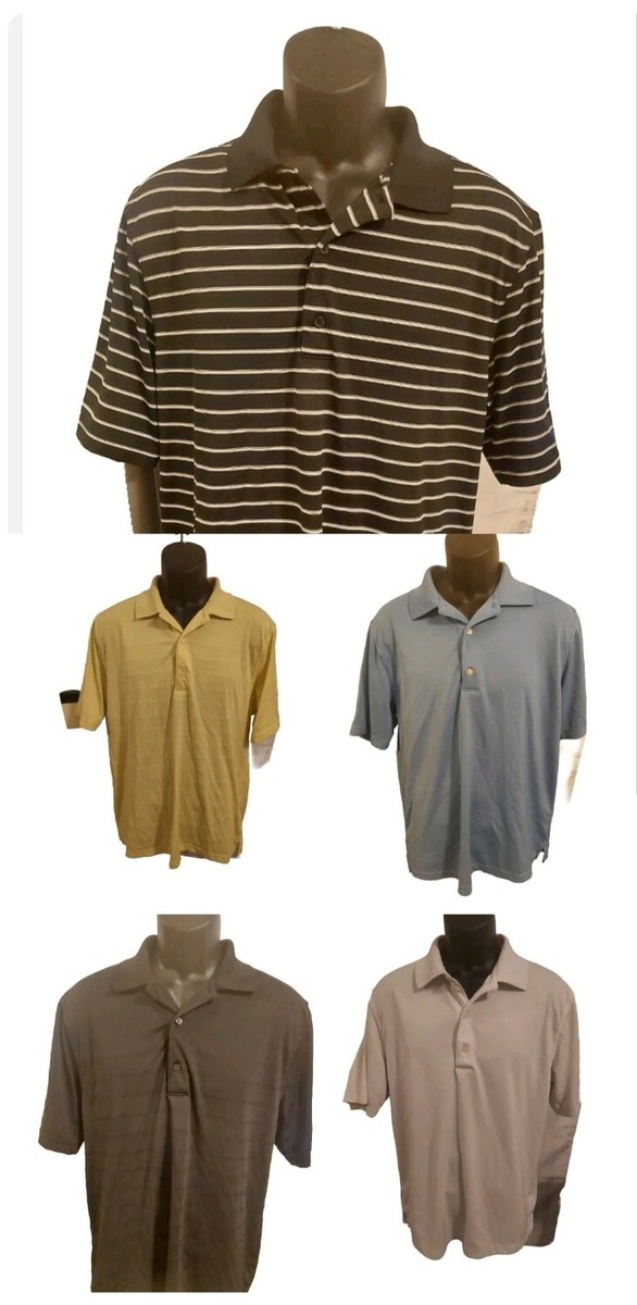Greg Norman Men Play Dry Golf Shirt M Polo Bundle