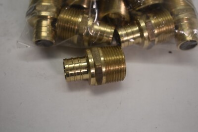 Viega F1807 B137.5 PW-G Brass PEX Adapter 5/8 Crimp x 1 Male MPT