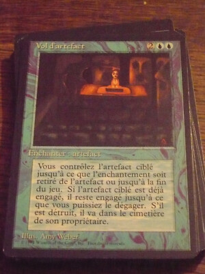 MTG VOL D'ARTEFACT Revised 3rd edition FR black borders rare OOP