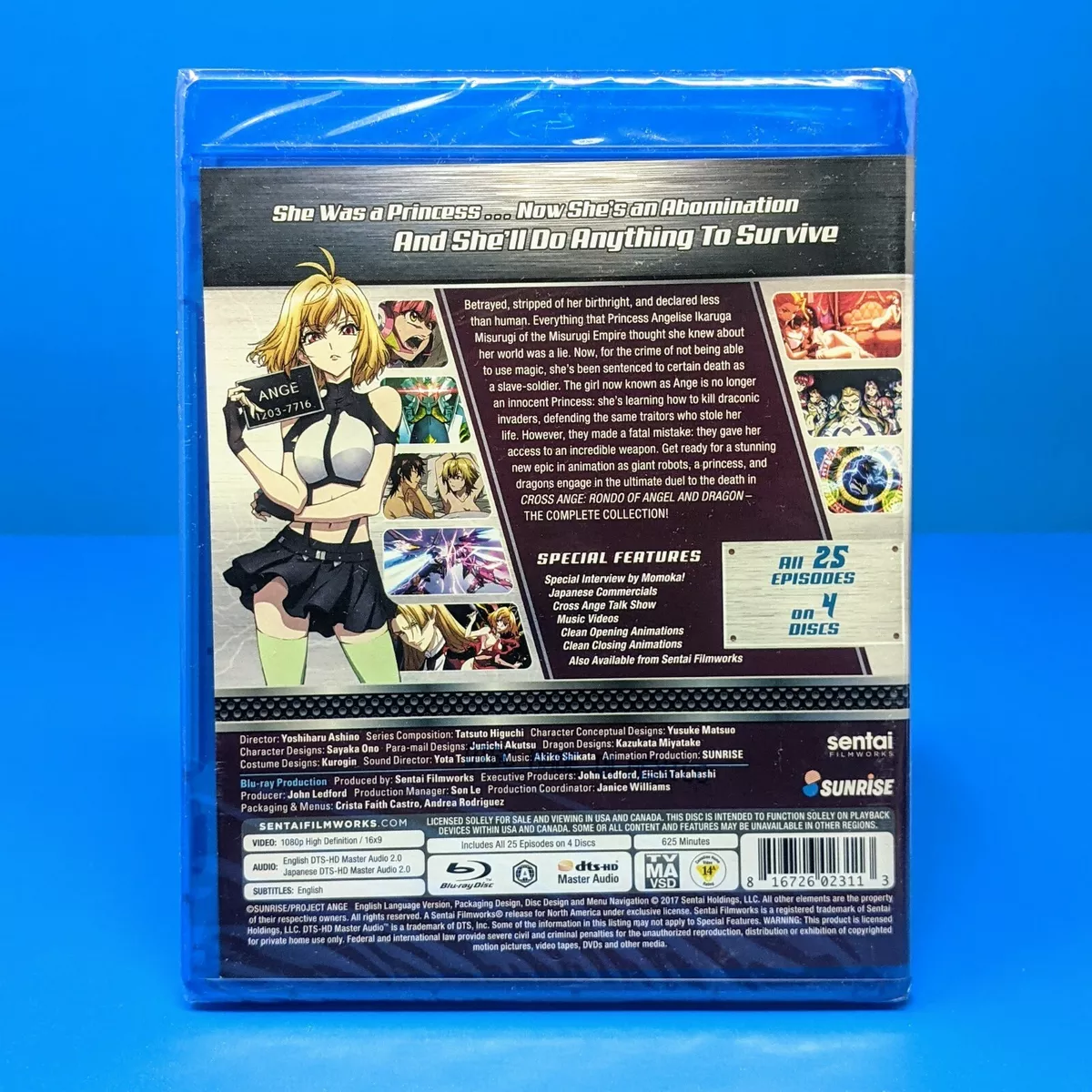 Cross Ange: Rondo of Angel and Dragon Blu-ray Complete Anime Series  Collection 816726023113