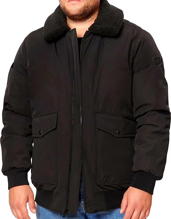 SEAN JOHN ® - 3XL BIG - Men's BOMBER Jacket Coat - Black - ONLY 2 Left, HURRY! ❤ - Image 2 of 4