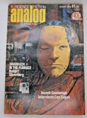 Analog Magazine Science Fact Fiction August 1976 Robert Silverberg Carl Sagan
