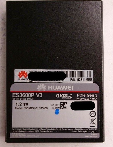 SSD HUAWEI NVMe ES3600P V3 HWE32P43012M000N 02311MRR 1,2 To 31ysw - Photo 2/6