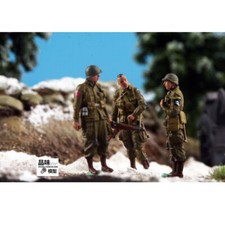 Homemade 1/72 WWII U.S. 101st Airborne Division 3-Person Finished Painted Model
