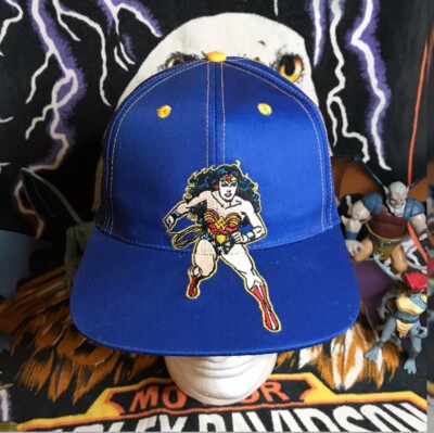 1996 vintage DC Superwoman Sixflags snapback sample hat nwt